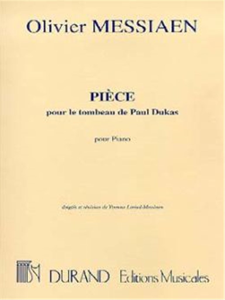 Piece Sur Le Tombeau De Dukas Piano